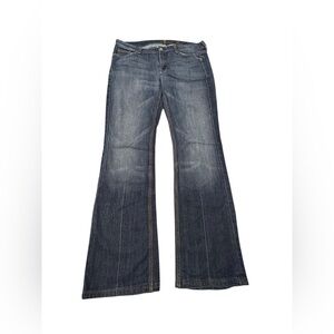 7 For All Mankind Women's Dark Blue Boot Cut Jeans